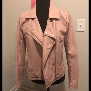 Pink Faux Leather jacket